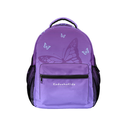 Purple Butterflies 17-inch Casual Backpack