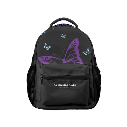 Purple Butterflies 17-inch Casual Backpack