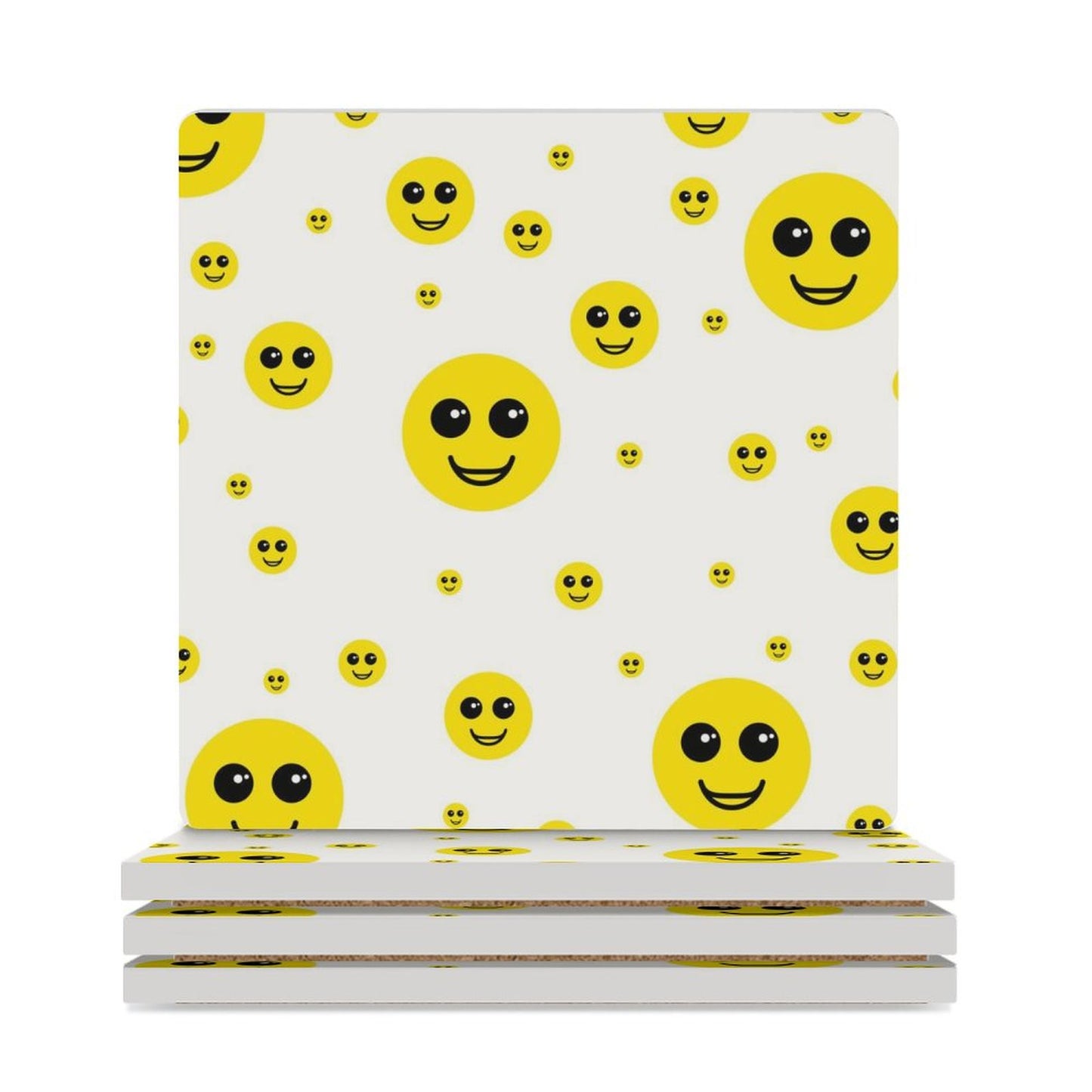 Ceramic Coasters (Square) Smiley Ceramic Coasters (Square)