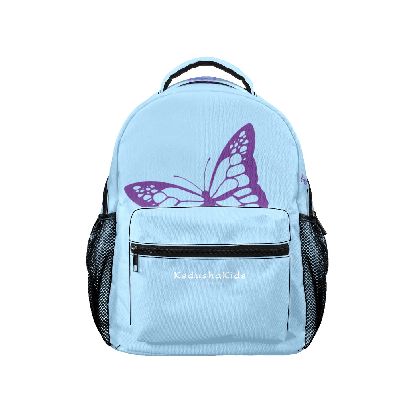 Purple Butterflies 17-inch Casual Backpack