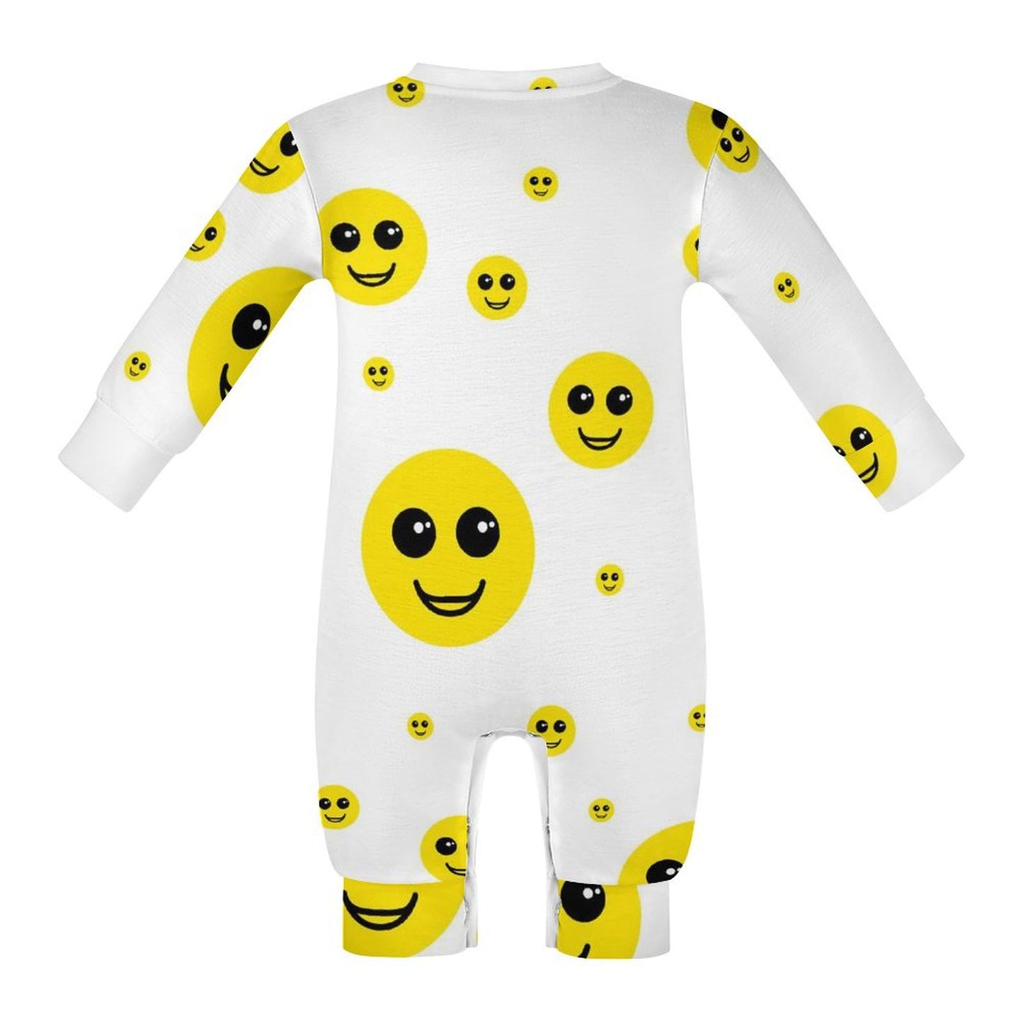 Smiley Long Sleeve Baby Romper