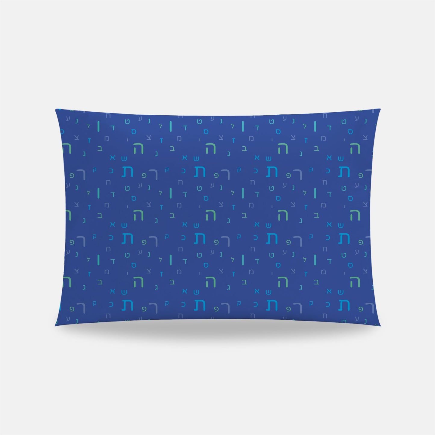 Blue Aleph Beis Toddler Size Pillowcase