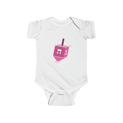 Pink Dreidel Infant Fine Jersey Bodysuit