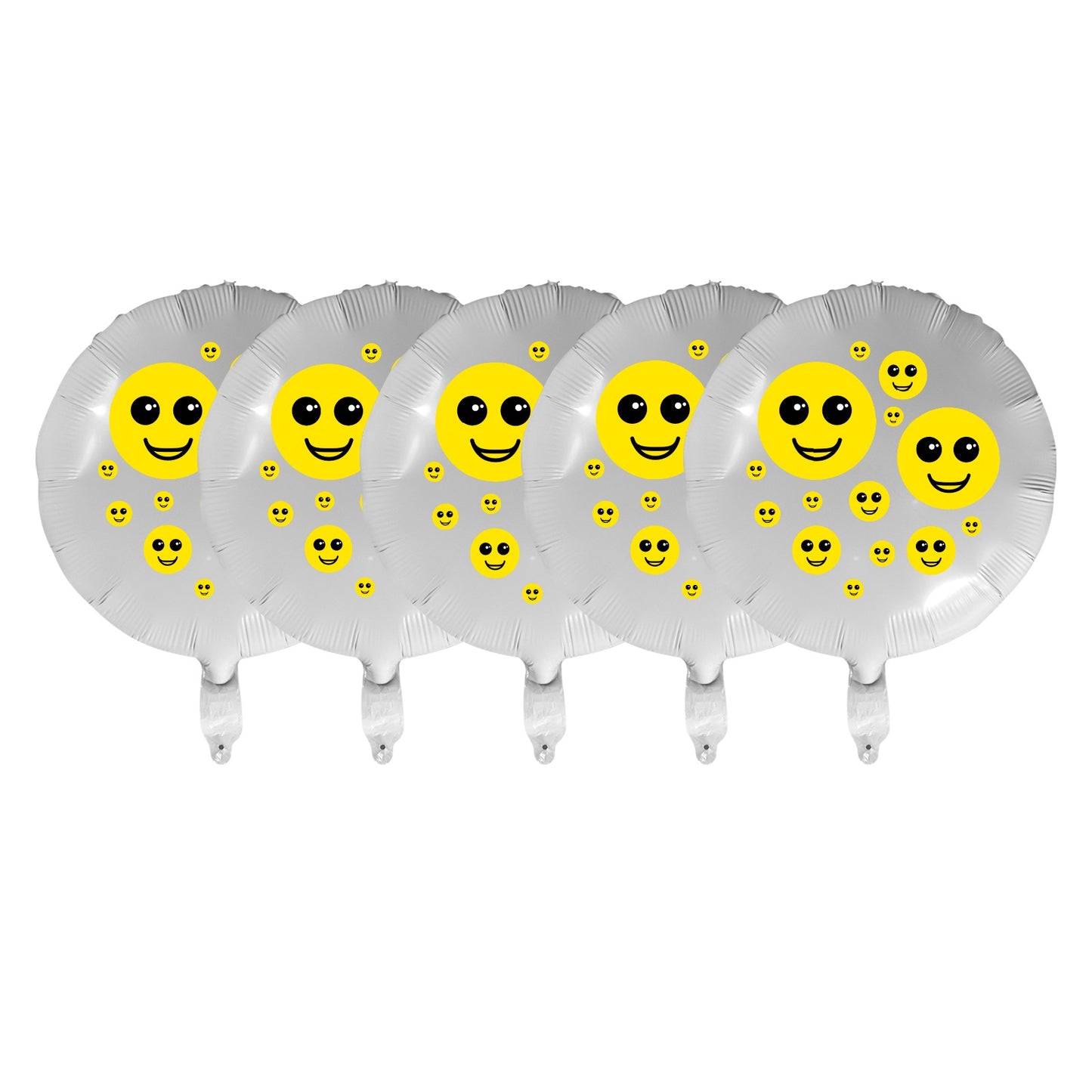 Smiley Foil Balloon (18inch)(5 Pack)