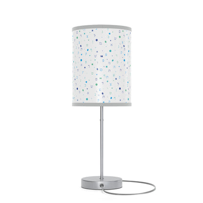 Light Blue Aleph Beis - Lamp on a Stand, US|CA plug