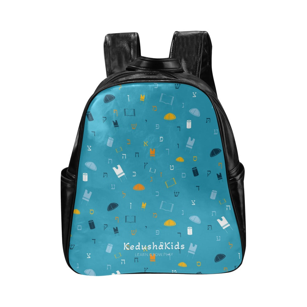 Mitzvah Boy Sea Blue Multi-Pockets Toddler Backpack (Model 1636)