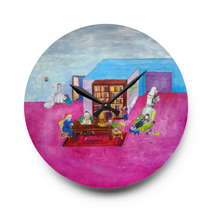 My Jewish Family Acrylic Wall Clock