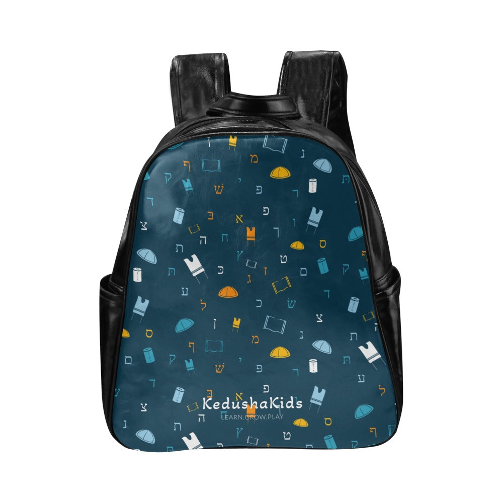 Mitzvah Boy Night Blue Multi-Pockets Toddler Backpack (Model 1636)