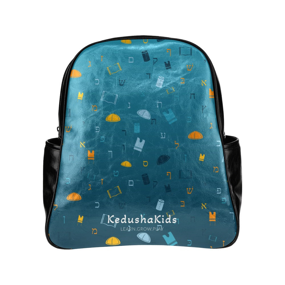 Mitzvah Boy Sky Blue Ambre Multi-Pockets Toddler Backpack (Model 1636)