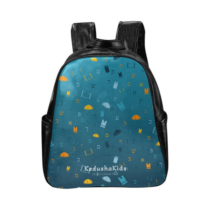 Mitzvah Boy Sky Blue Ambre Multi-Pockets Toddler Backpack (Model 1636)