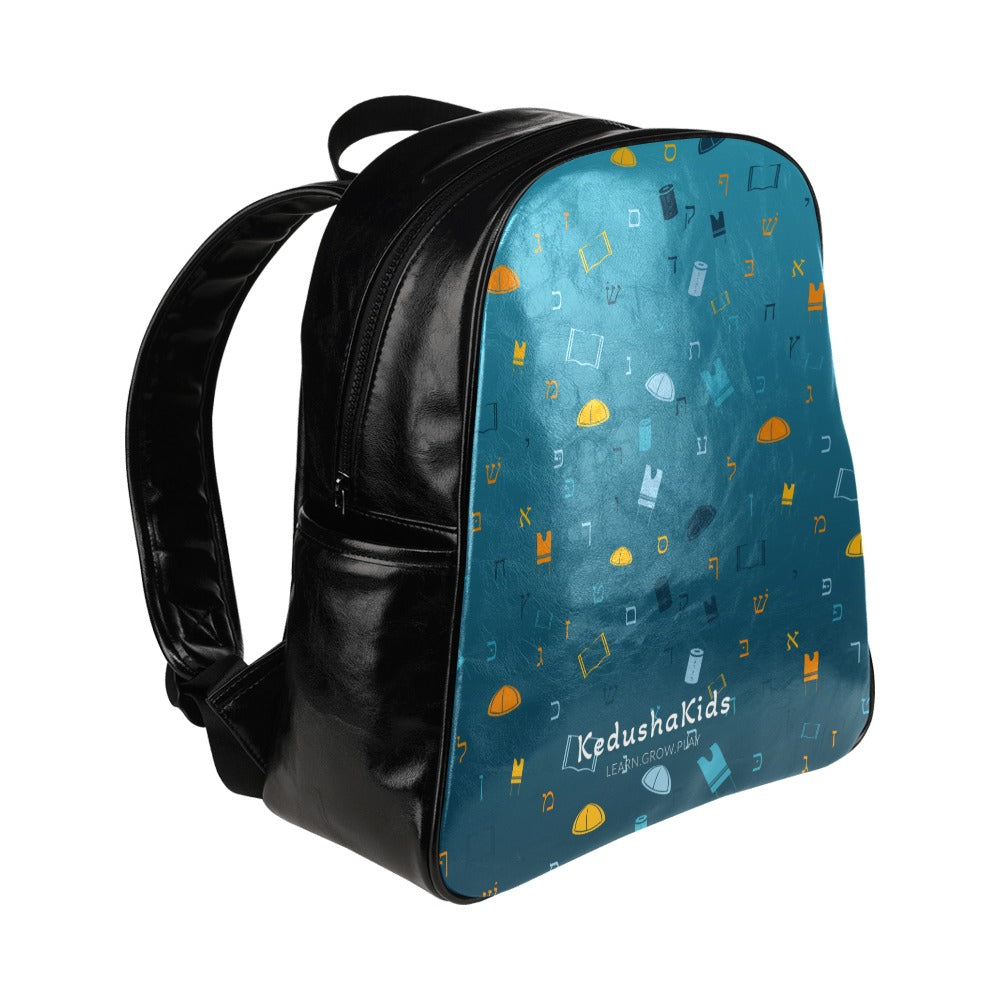 Mitzvah Boy Sky Blue Ambre Multi-Pockets Toddler Backpack (Model 1636)