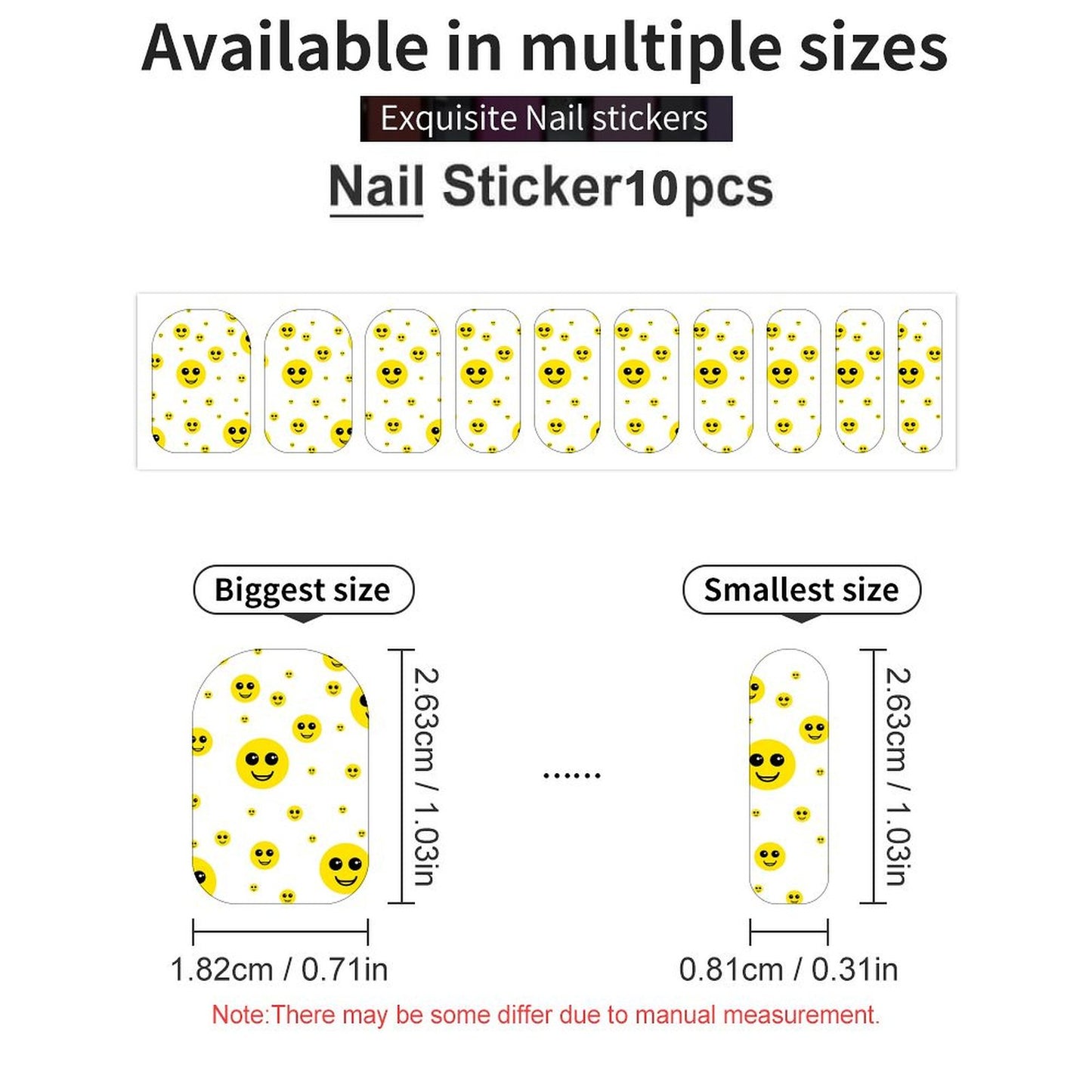 Nail Stickers Smiley