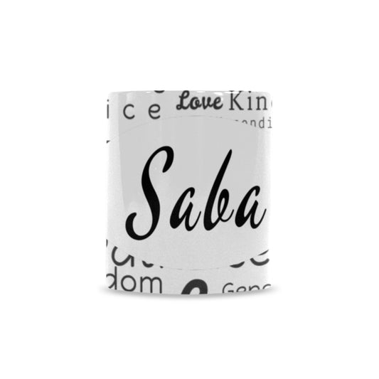 Saba-WordArt Custom Morphing Mug (11oz)
