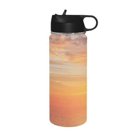 Sunrise Aleph Beis Gimmel Waterbottle Insulated Water Bottle with Straw Lid (18 oz)