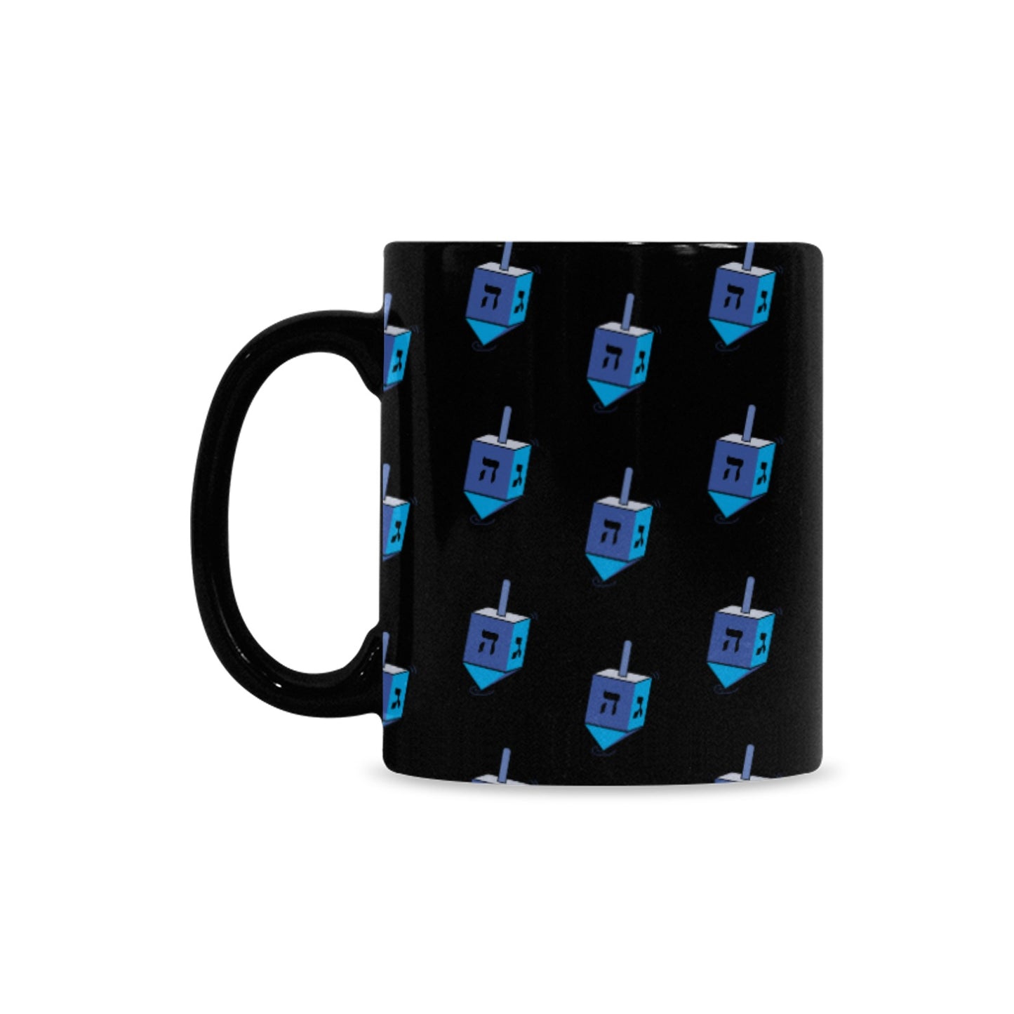 Blue Dreidel Custom Morphing Mug (11oz)