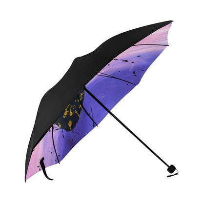 Black Flame - by Chana Anti-UV Foldable Umbrella (Underside Printing) (U07)