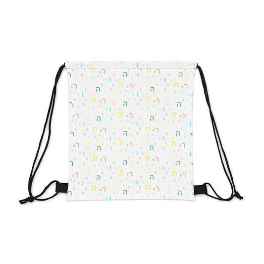 Summer Theme White Aleph Beis Camp Bag