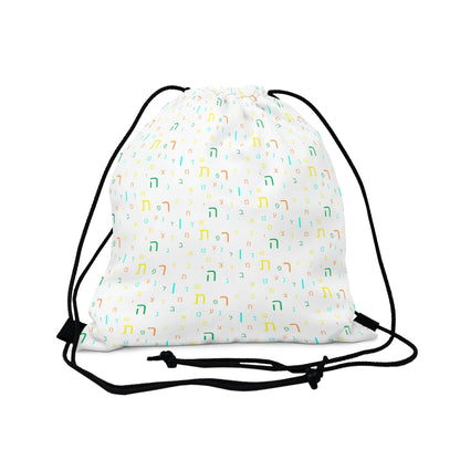 Summer Theme White Aleph Beis Camp Bag