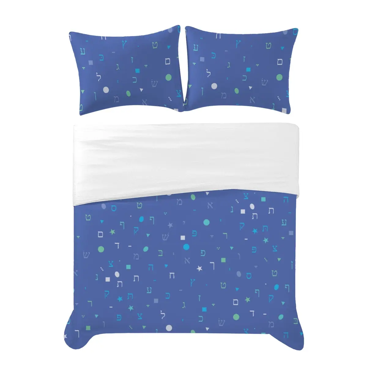 Aleph Beis Shapes Bedding Set, photo 1