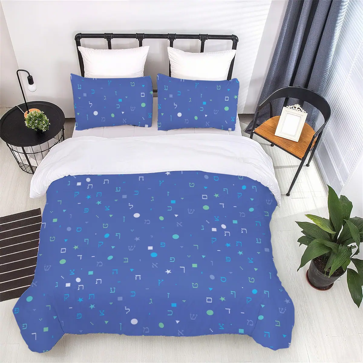 Aleph Beis Shapes Bedding Set, photo 4