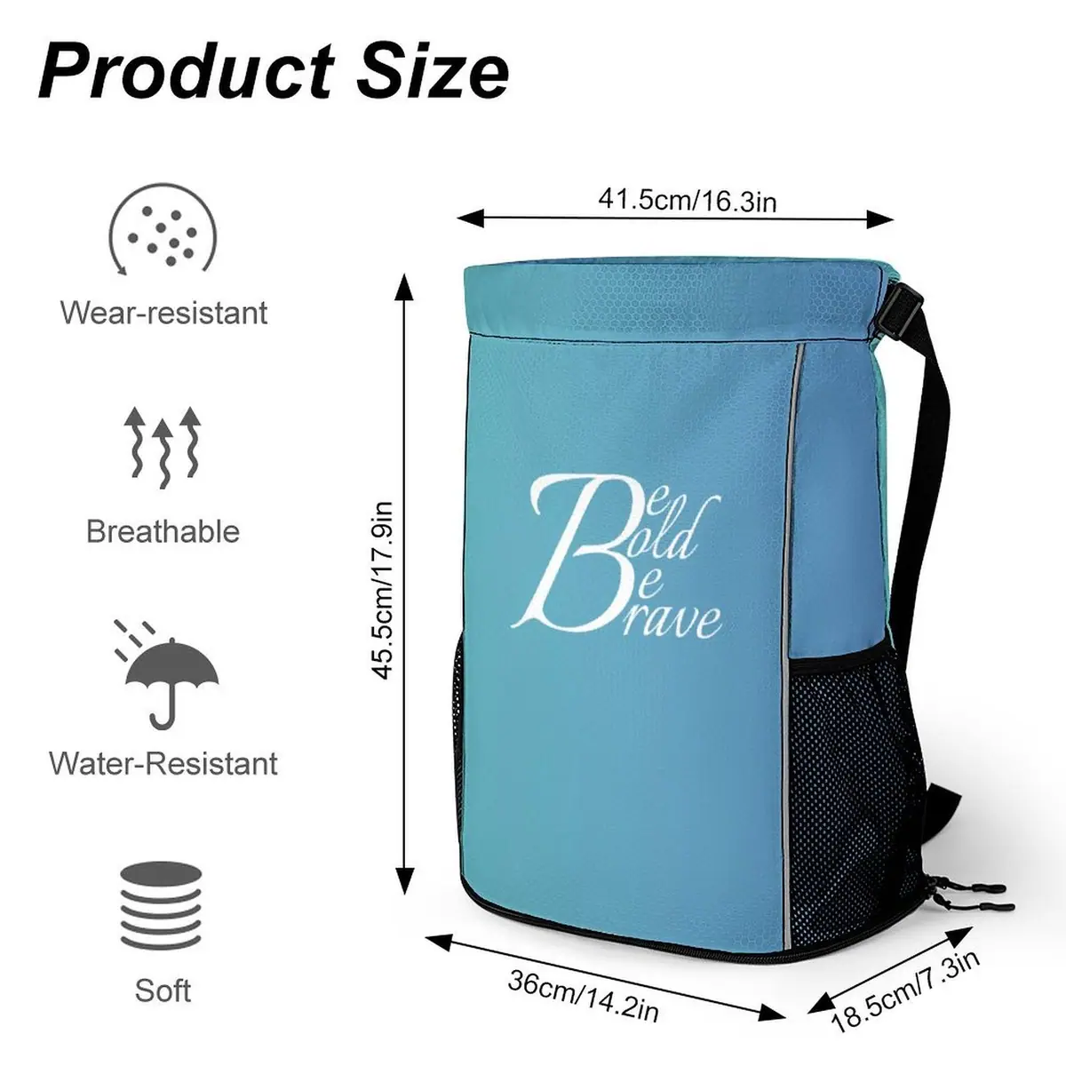 Be Bold Blue Honeycomb Camp Bag, photo 2
