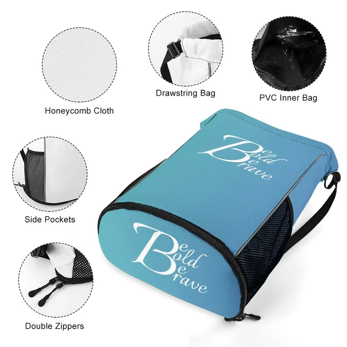 Be Bold Blue Honeycomb Camp Bag, photo 3