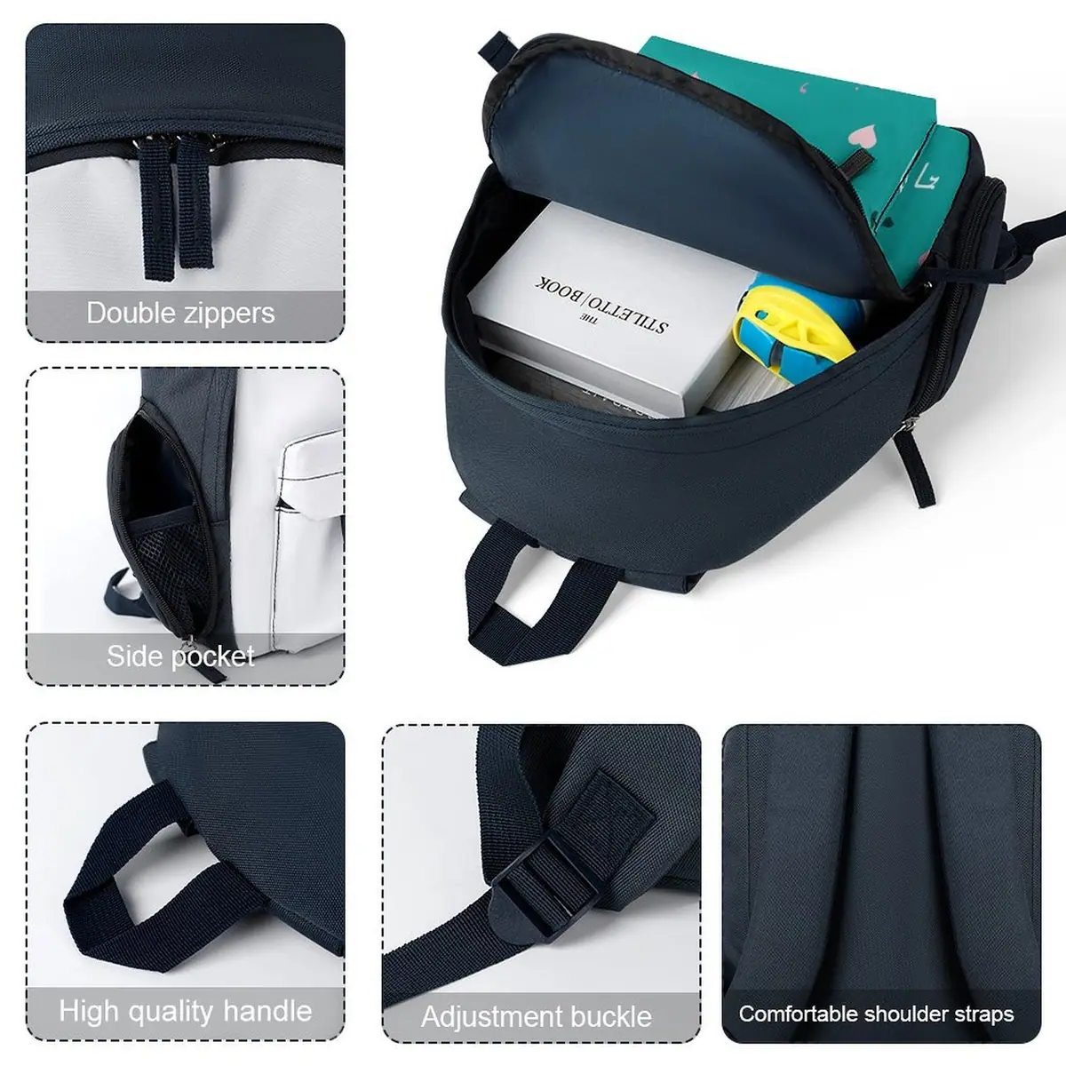 Green Hearts Aleph Beis Schoolbag, photo 6