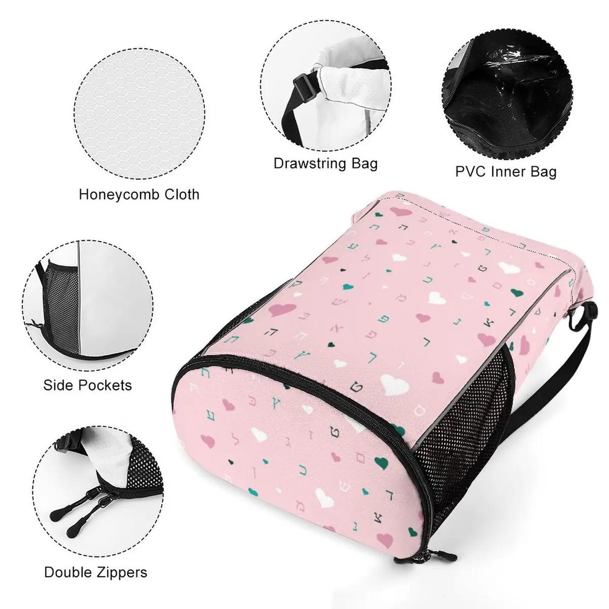 Ahava in Pink Honeycomb Camp Bag, photo 3