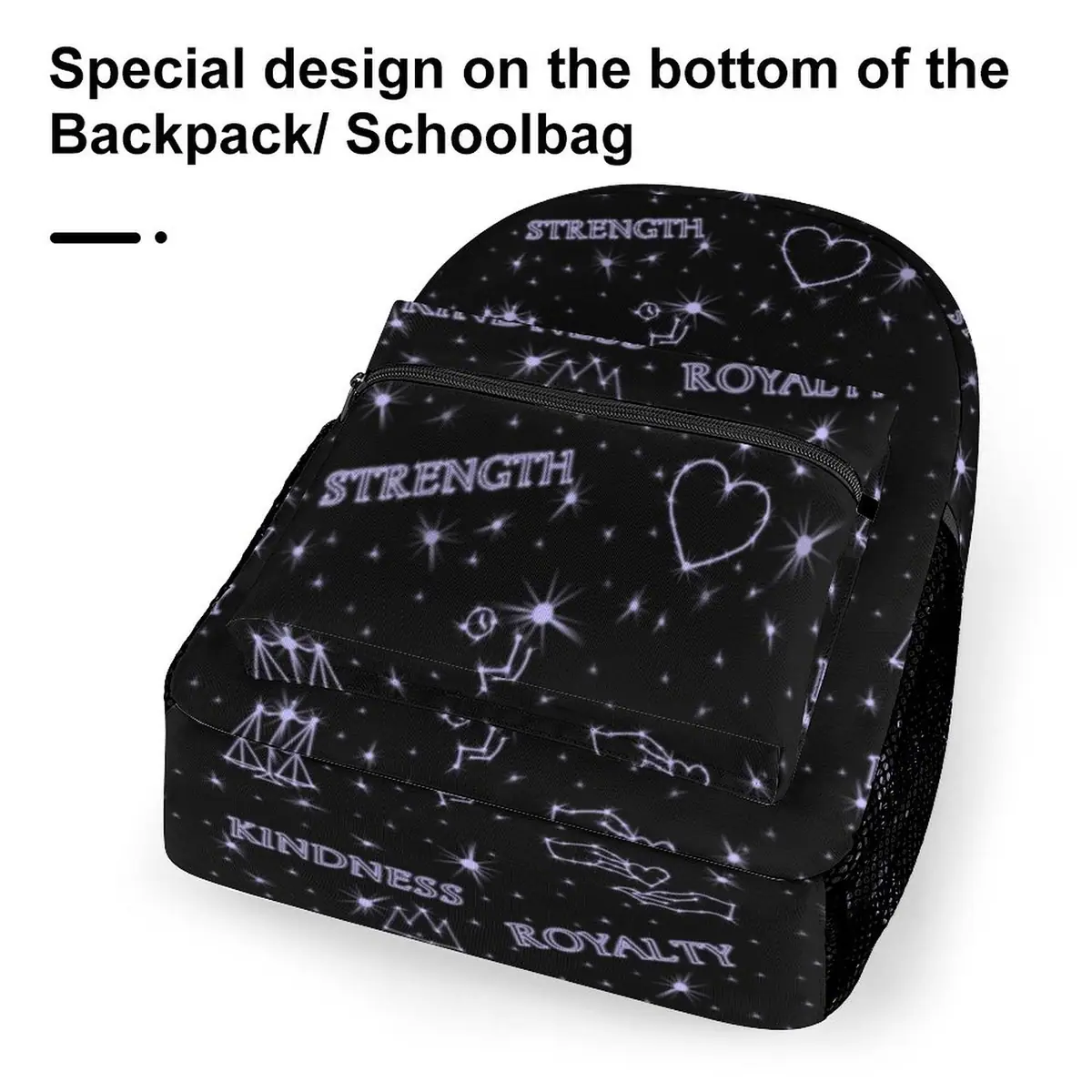 "Kindness • Strength • Royalty” Hebrew Values Backpack, photo 6