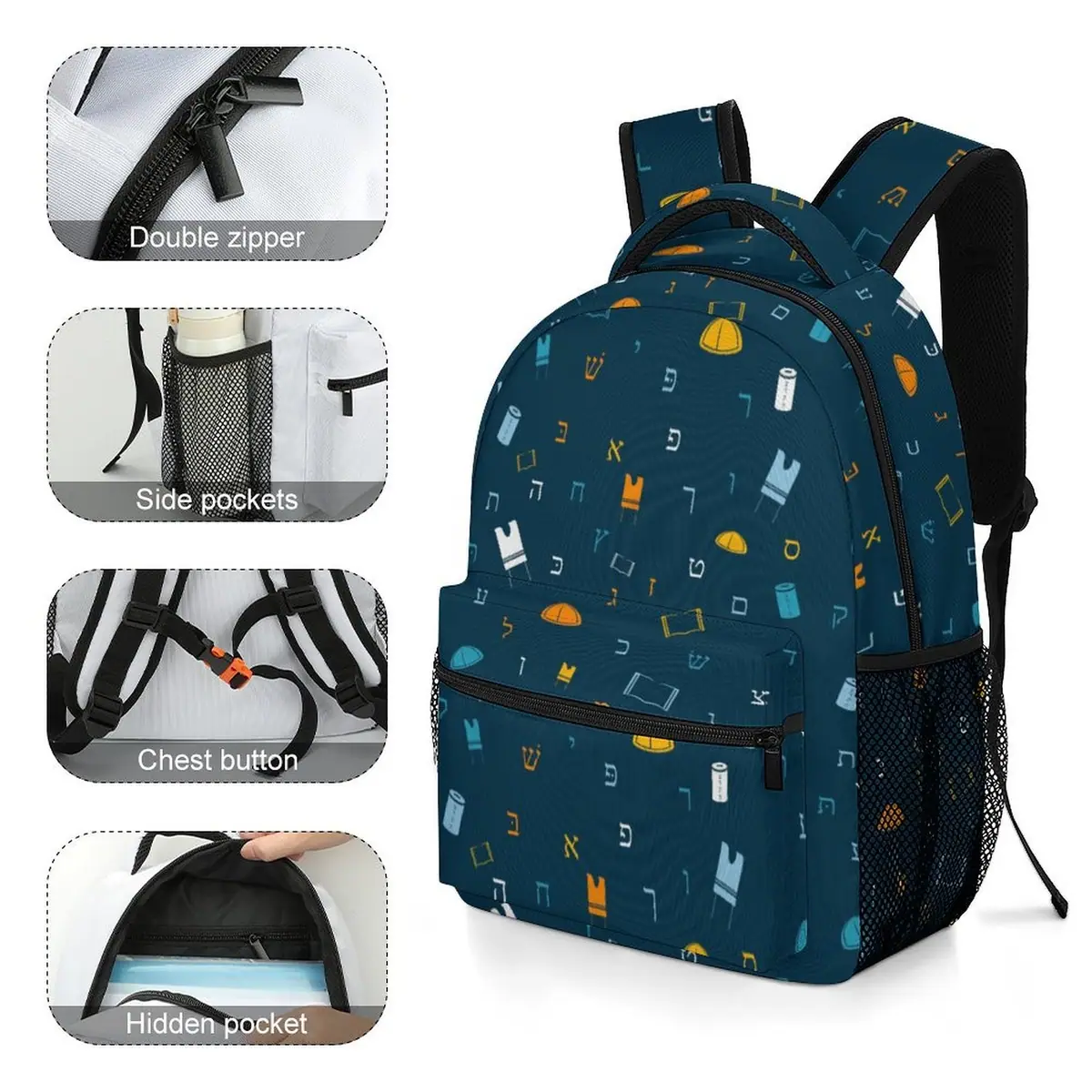 Mitzvah Boy Blue Backpack, photo 5