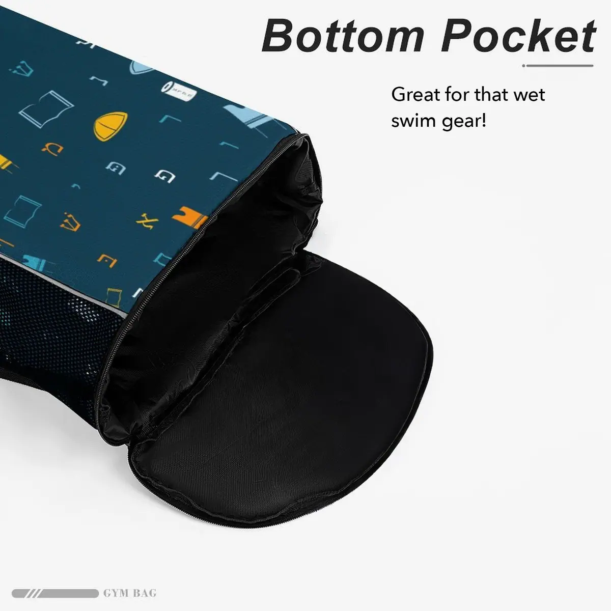 Mitzvah Boy Blue Honeycomb Camp Bag, photo 4