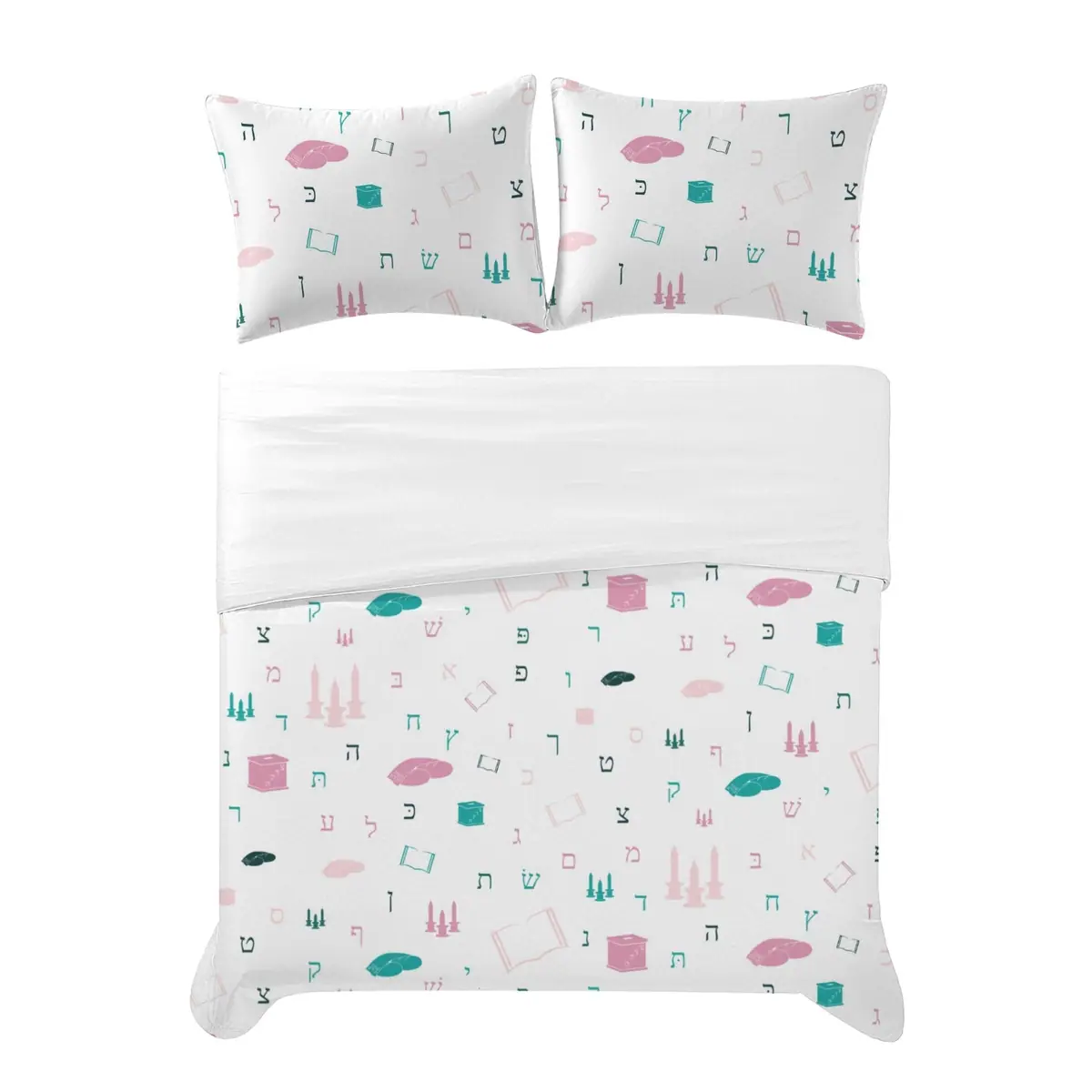 Mitzvah Girls in White Bedding Set, photo 1