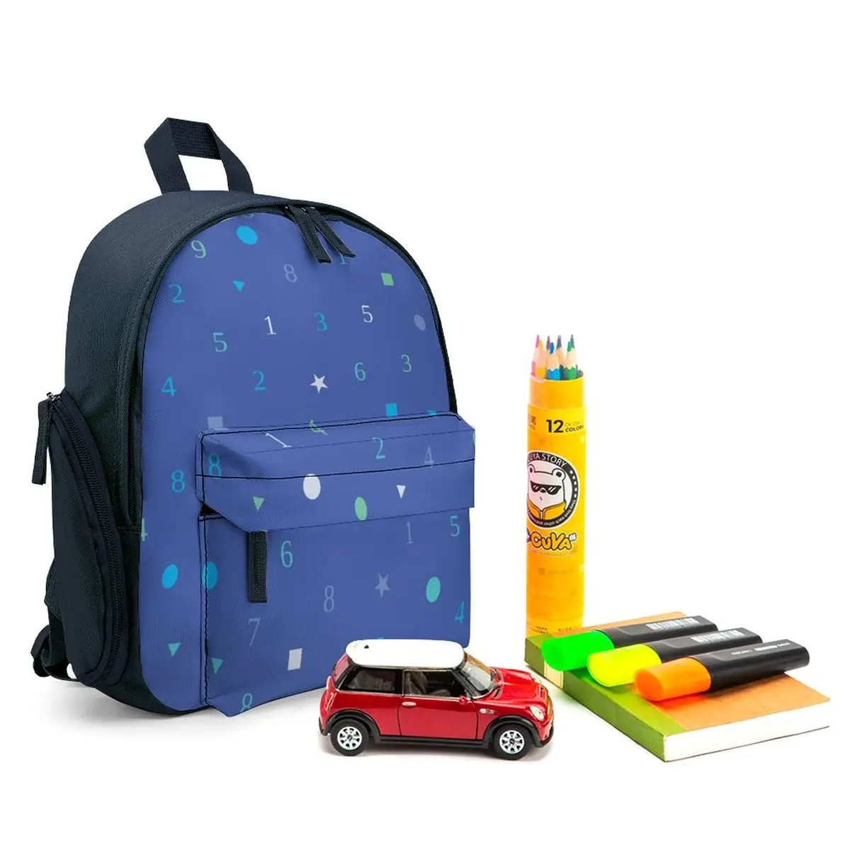 Numbers and Shapes Blue Schoolbag, photo 3