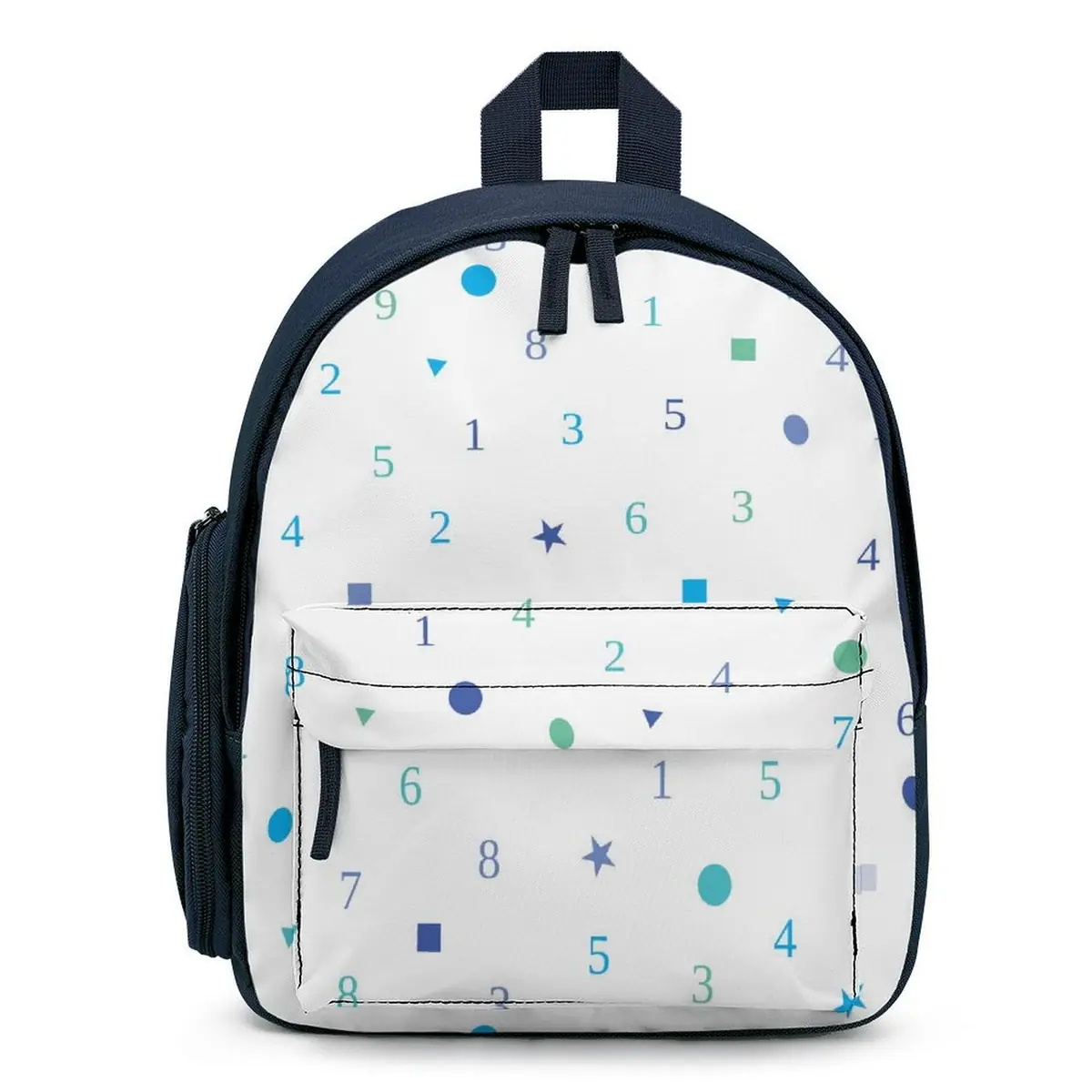 Numbers and Shapes White Schoolbag, photo 1
